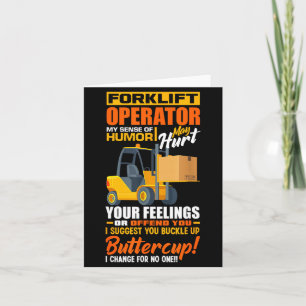 Hefftruckbestuurder Mijn gevoel voor humor Grappig Kaart