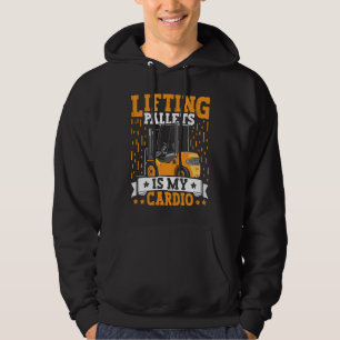 Hefftruckchauffeur heftrucks vorkheftruckbestuurde hoodie