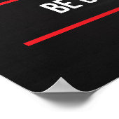 Hefgewicht metafoor - Motivatie werkresultaat Poster (Hoek)