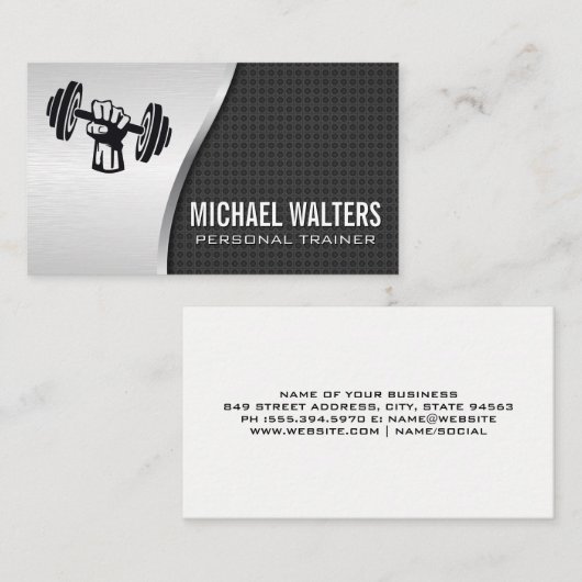 hefgewicht | Metallic Visitekaartje (Voorkant / Achterkant)