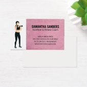 Hefgewicht vrouw | fitness - oefening visitekaartje (Bureau)