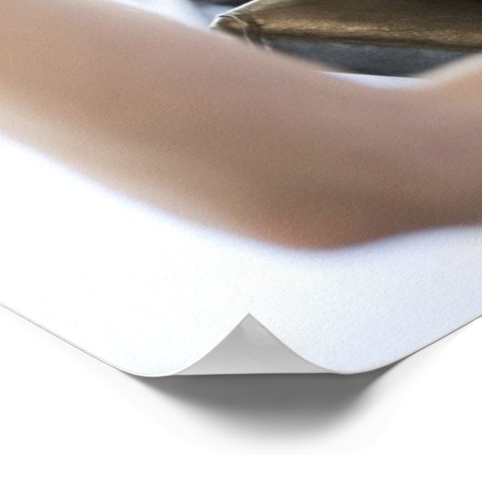 Hefgewicht vrouw poster (Hoek)