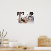 Hefgewicht vrouw poster (Keuken)