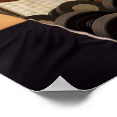 Hefgewichten in de gym poster (Hoek)