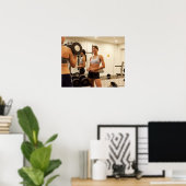 Hefgewichten in de gym poster (Thuiskantoor)