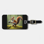 Hefgewichten van eekhoorns bagagelabel (Voorkant horizontaal)