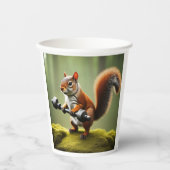 Hefgewichten van eekhoorns papieren bekers (Voorkant)