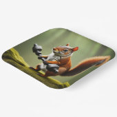 Hefgewichten van eekhoorns papieren bordje (Gebogen)