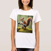 Hefgewichten van eekhoorns t-shirt (Voorkant)