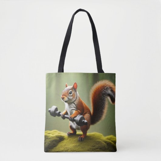 Hefgewichten van eekhoorns tote bag (Voorkant)