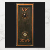  hefknop bord metalen antiek wijn etiket (Enkel label)