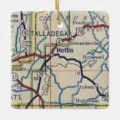 Heflin AL  Map Keramisch Ornament (Voorkant)