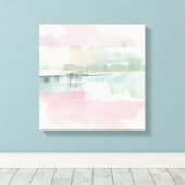 Hefmout | Zachte pastels Canvas Afdruk (Insitu (Houten vloer))
