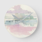 Hefmout | Zachte pastels Ronde Klok (Voorkant)