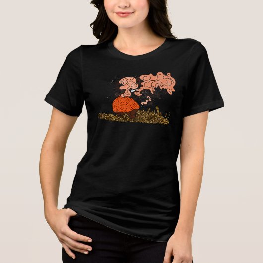 Hefschroef Paddenstoel Tri-Blend Shirt (Voorkant)