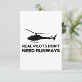 Hefschroefvliegtuigen Bedankkaart (Staand voorkant)