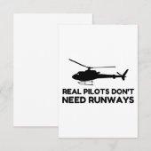 Hefschroefvliegtuigen Bedankkaart (Voorkant / Achterkant)