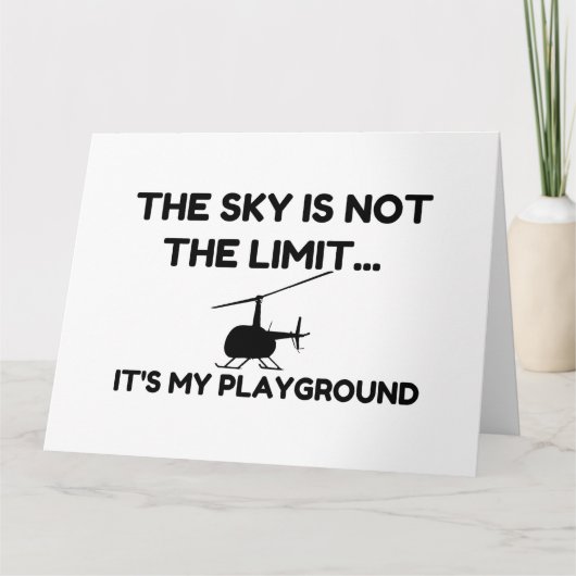 Hefschroefvliegtuigen Bedankkaart (Voorkant)