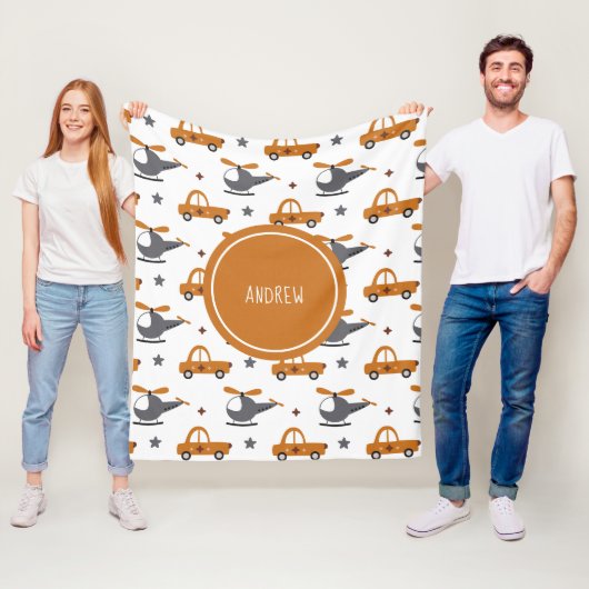 Hefschroefvliegtuigen en Kinderen Speelgoed voor a Fleece Deken (In situ)