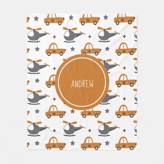 Hefschroefvliegtuigen en Kinderen Speelgoed voor a Fleece Deken (Voorkant)