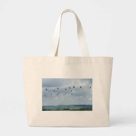 Hefschroefvliegtuigen Grote Tote Bag (Voorkant)
