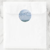 Hefschroefvliegtuigen Ronde Sticker (Tas)