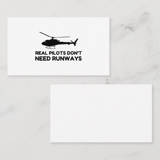 Hefschroefvliegtuigen Visitekaartje (Voorkant / Achterkant)