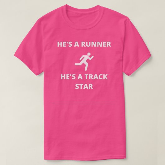 Heft een Runner een Trackstar T-shirt (Design voorkant)