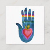 Heftanden visitekaartje vierkant (Voorkant)