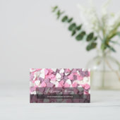 Heftig hart elegante rechthoeken semi-transparant visitekaartje (Staand voorkant)