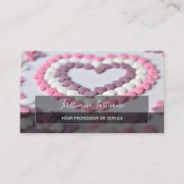 Heftig hart elegante rechthoeken semi-transparant visitekaartje