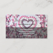 Heftig hart elegante rechthoeken semi-transparant visitekaartje (Achterkant)