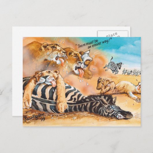 Heftig leven briefkaart (Voorkant / Achterkant)