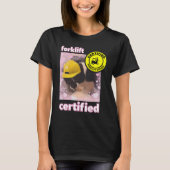 Heftruck gecertificeerd Cat T-shirt (Voorkant)