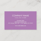 Heftruck, Logistiek - Professioneel Paarse Visitekaartje (Achterkant)