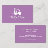 Heftruck, Logistiek - Professioneel Paarse Visitekaartje (Voorkant / Achterkant)