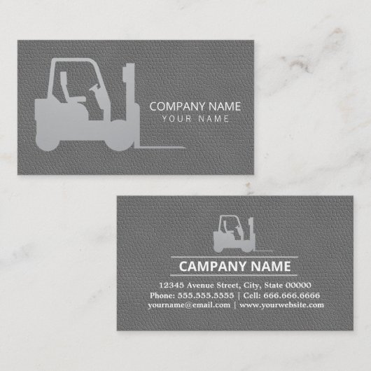 Heftruck, Logistiek - Professioneel Visitekaartje (Voorkant / Achterkant)