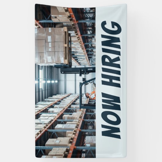 Heftruck Operator NU HUREN Banner –  (Verticaal)