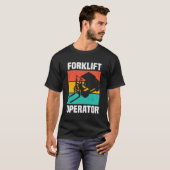 Heftruck operator plezier Instruct grappige chauff T-shirt (Voorkant volledig)