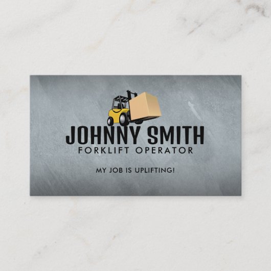Heftruck Operator Visitekaartjes (Voorkant)
