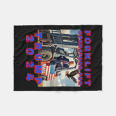 Heftruck operators voor Trump Fleece Deken (Voorkant (Horizontaal))