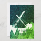 Heftruckbestuurder Loopkraan Heftruck WINTER SNEEU Feestdagenkaart (Achterkant)