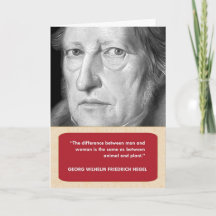 Hegel Anti-Valentijnsdag Kaart