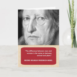 Hegel Anti-Valentijnsdag Kaart