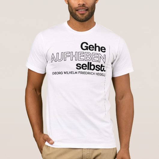 Hegel Aufheben T T-shirt (Voorkant)