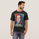 Hegel Pop Art Portret T-shirt (Voorkant volledig)