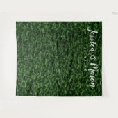 Hegge muur achtergrond - Trouwfoto achtergrond Wandkleed (Voorkant (horizontaal))