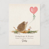 Heggen Knuffels & Kusjes Egel Valentijnskaart Klas Briefkaart (Voorkant)