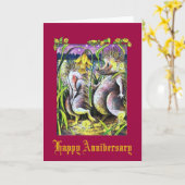 Heggenmus Ruby Huwelijkskaart Kaart (Gele Bloem)