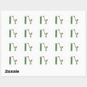 heggenscharen ronde sticker (Vel)